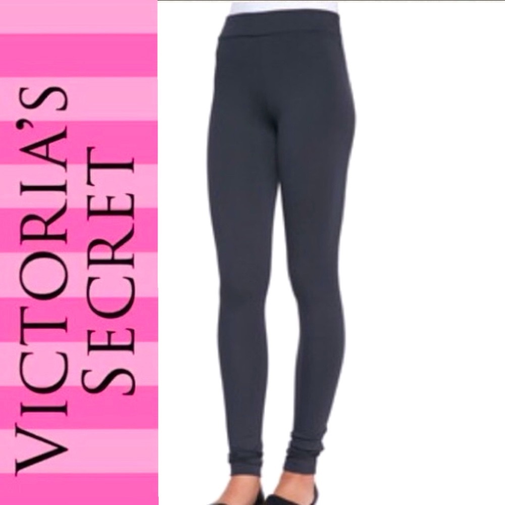 NWOT VICTORIA’S SECRET Flirty Ruched Leggings SMALL PETITE Dark Grey